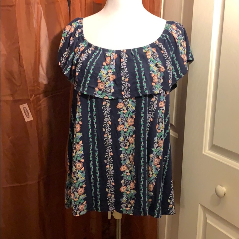 Off the shoulder top.